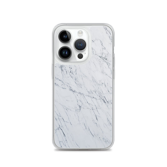 White Marble Stone iPhone Clear Thin Case CREATIVETECH