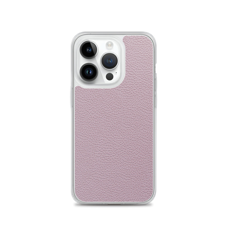 Load image into Gallery viewer, Candy Pink Leather iPhone Clear Thin Case CREATIVETECH
