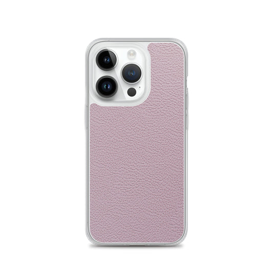 Candy Pink Leather iPhone Clear Thin Case CREATIVETECH