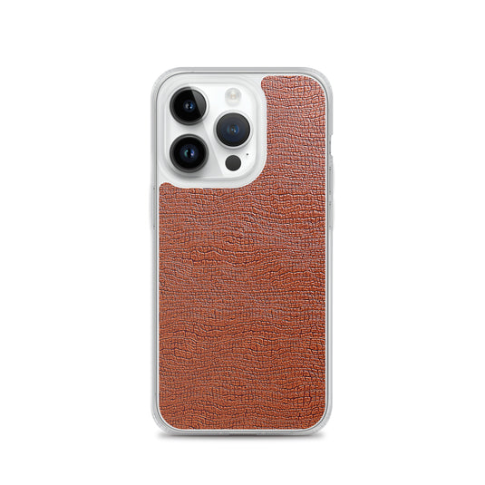 Exotic Brown Leather iPhone Clear Thin Case CREATIVETECH