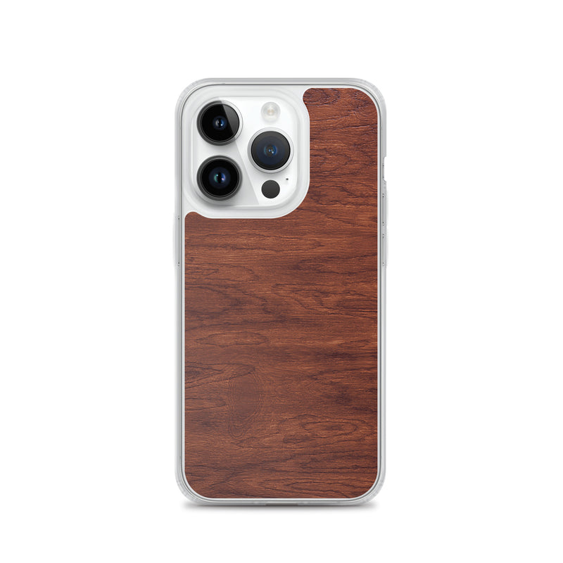 Load image into Gallery viewer, Brown Wood iPhone Clear Thin Case CREATIVETECH