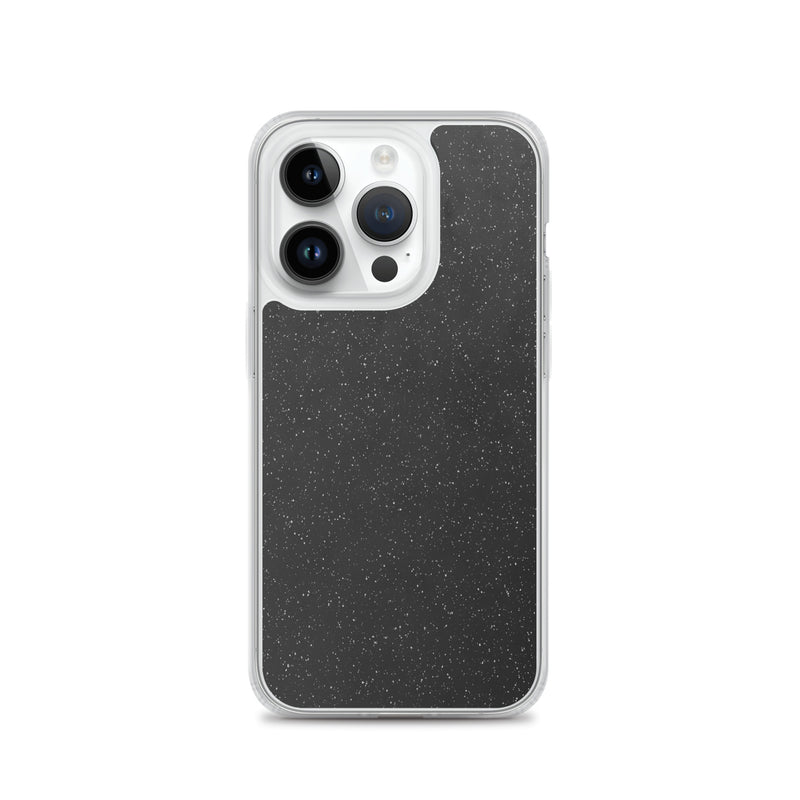 Load image into Gallery viewer, Black Speckled iPhone Clear Thin Case CREATIVETECH
