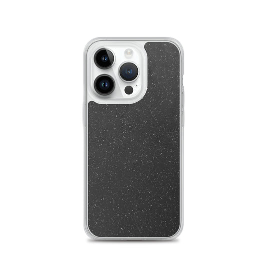 Black Speckled iPhone Clear Thin Case CREATIVETECH
