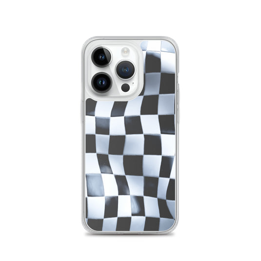 Chess Board Black White iPhone Clear Thin Case CREATIVETECH