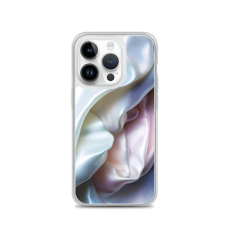 Load image into Gallery viewer, Tender Pink Blue Pearl iPhone Clear Thin Case CREATIVETECH