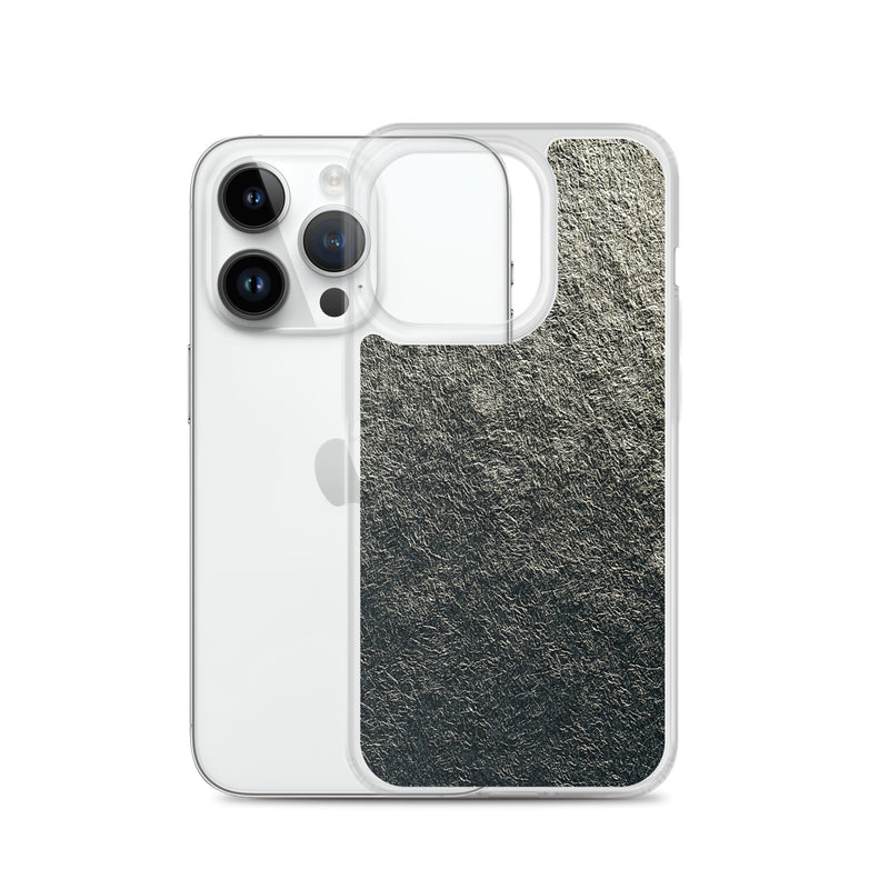 Load image into Gallery viewer, Golden Metal Foil iPhone Clear Thin Case CREATIVETECH