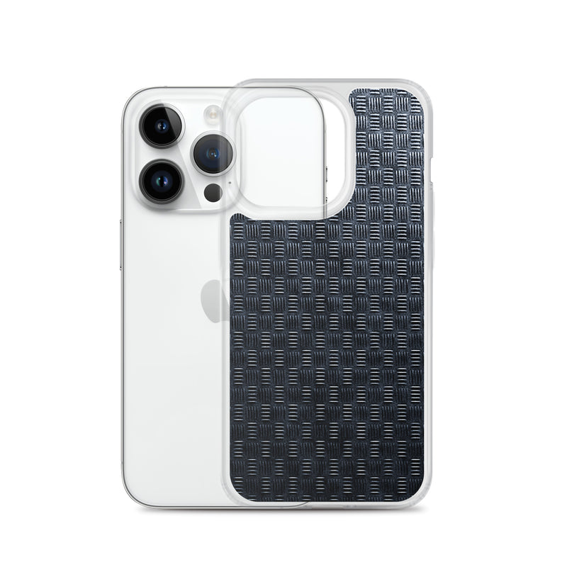 Load image into Gallery viewer, Subway Grid Metal iPhone Clear Thin Case CREATIVETECH