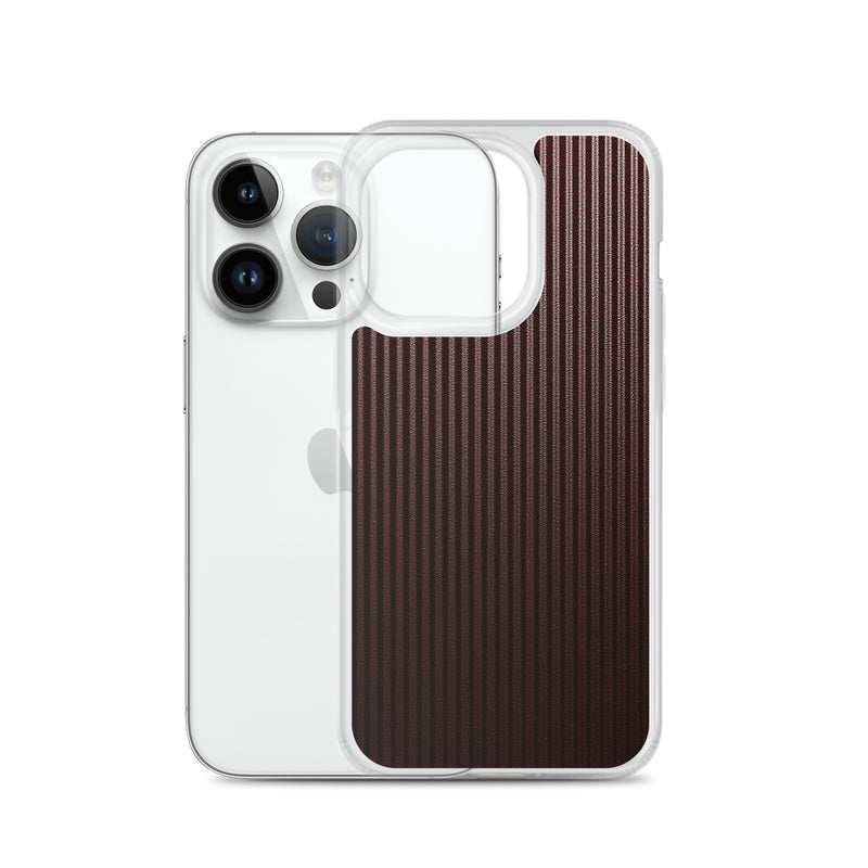Load image into Gallery viewer, Dark Red Carbon Fiber iPhone Clear Thin Case CREATIVETECH