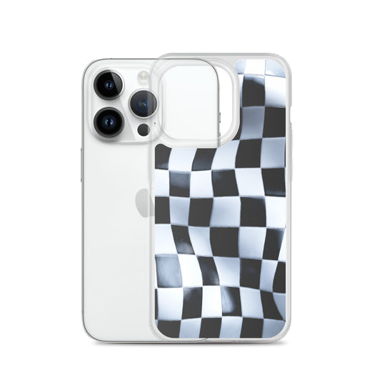 Chess Board Black White iPhone Clear Thin Case CREATIVETECH