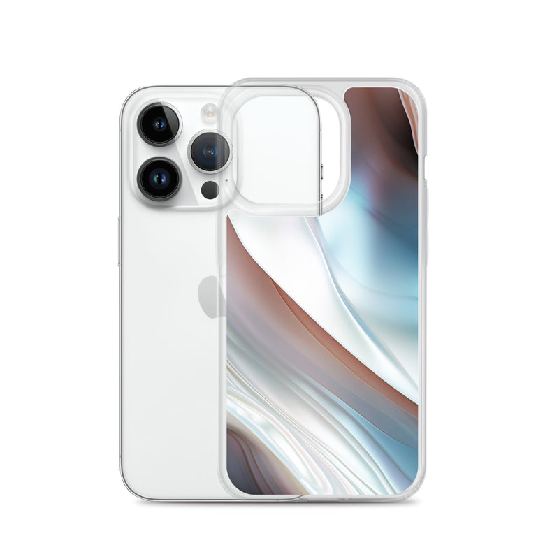 Load image into Gallery viewer, Pearl Blue iPhone Clear Thin Case CREATIVETECH