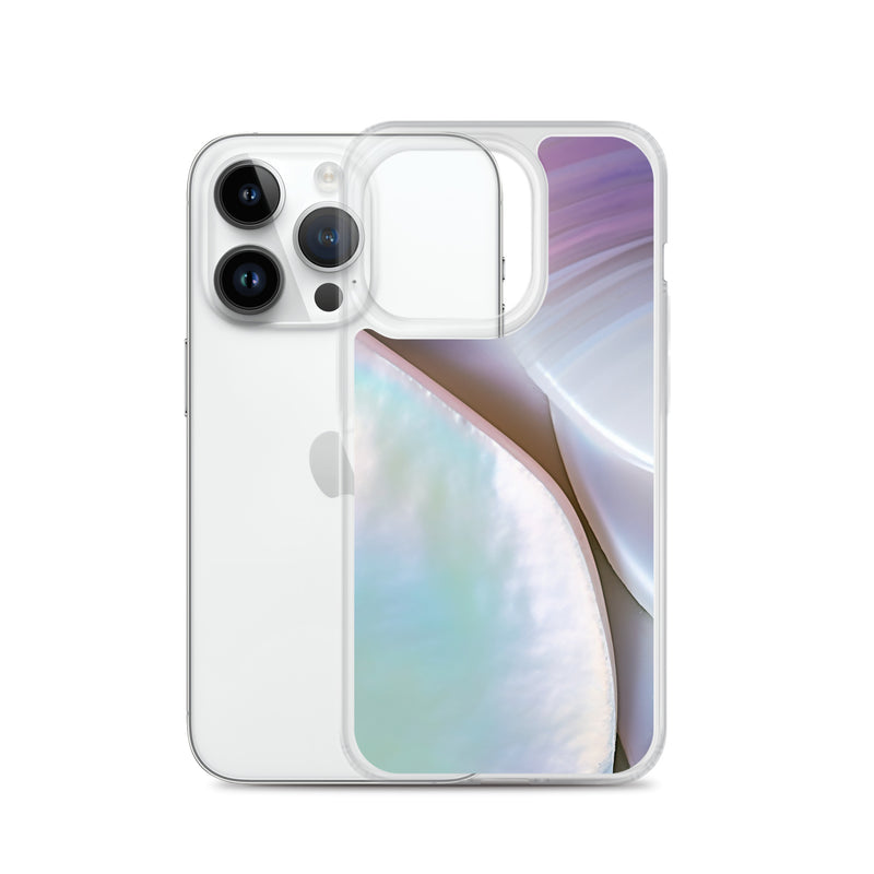Load image into Gallery viewer, Mother of Pearl Soft Pink iPhone Clear Thin Case CREATIVETECH