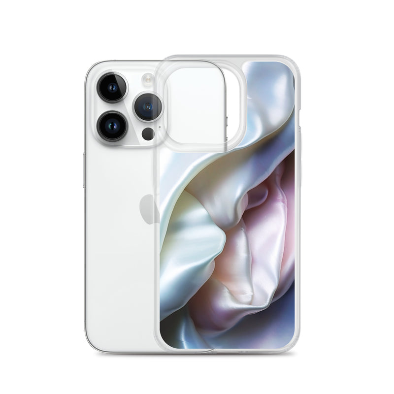 Load image into Gallery viewer, Tender Pink Blue Pearl iPhone Clear Thin Case CREATIVETECH
