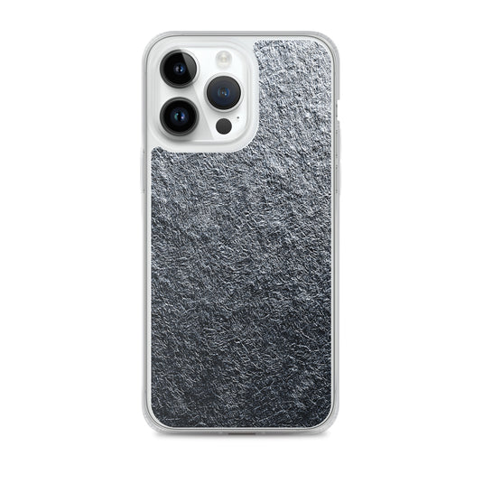 Silver Foil Metal iPhone Clear Thin Case CREATIVETECH