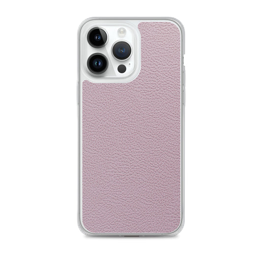 Candy Pink Leather iPhone Clear Thin Case CREATIVETECH