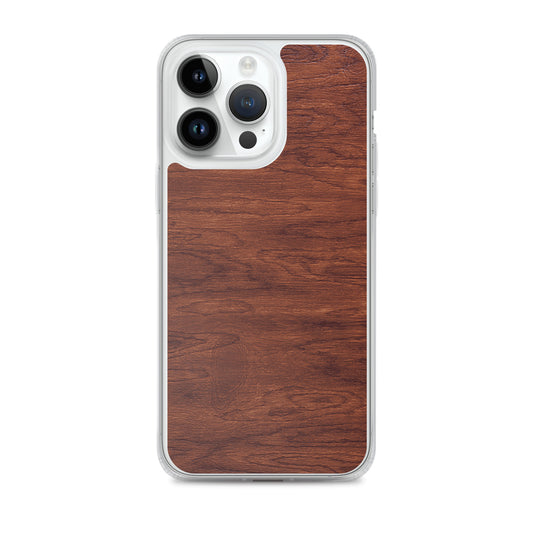 Brown Wood iPhone Clear Thin Case CREATIVETECH