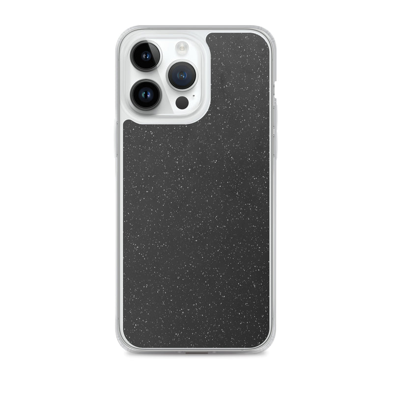 Load image into Gallery viewer, Black Speckled iPhone Clear Thin Case CREATIVETECH
