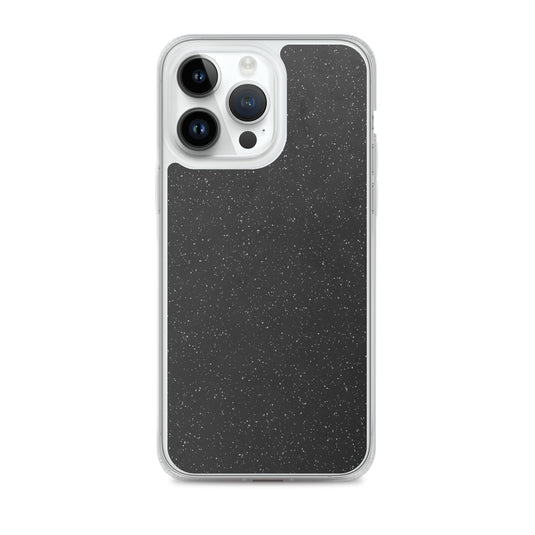 Black Speckled iPhone Clear Thin Case CREATIVETECH