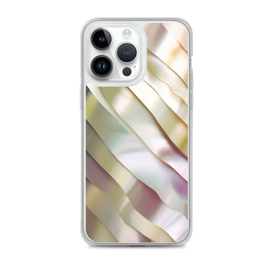 Soft Yellow Pink Pearl iPhone Clear Thin Case CREATIVETECH