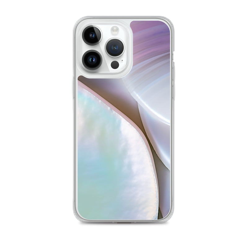Load image into Gallery viewer, Mother of Pearl Soft Pink iPhone Clear Thin Case CREATIVETECH