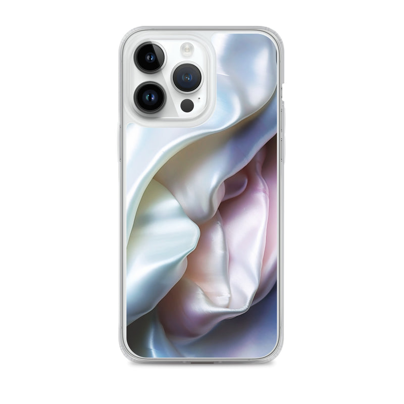 Load image into Gallery viewer, Tender Pink Blue Pearl iPhone Clear Thin Case CREATIVETECH
