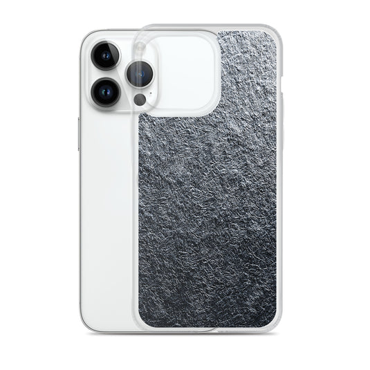 Silver Foil Metal iPhone Clear Thin Case CREATIVETECH