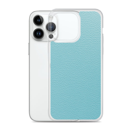 Mint Green Leather iPhone Clear Thin Case CREATIVETECH