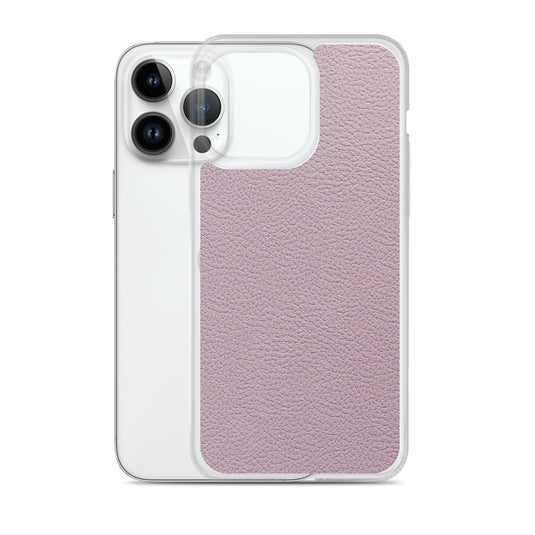 Candy Pink Leather iPhone Clear Thin Case CREATIVETECH