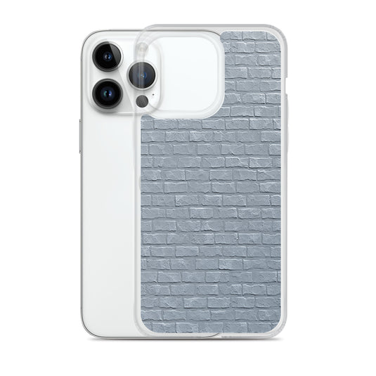 White Brick Stone iPhone Clear Thin Case CREATIVETECH