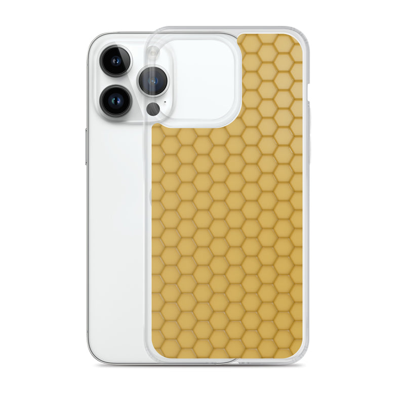 Load image into Gallery viewer, Honeycomb Wax Yellow  iPhone Clear Thin Case CREATIVETECH
