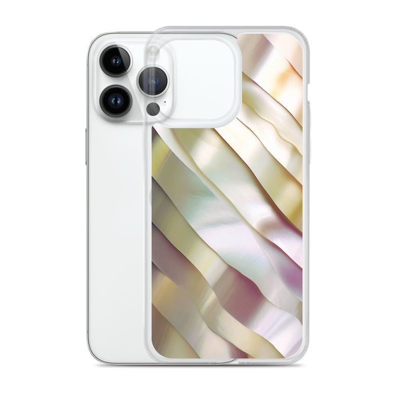 Load image into Gallery viewer, Soft Yellow Pink Pearl iPhone Clear Thin Case CREATIVETECH
