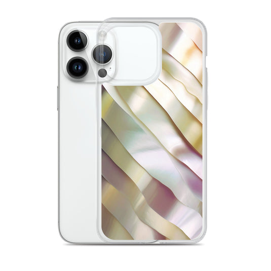 Soft Yellow Pink Pearl iPhone Clear Thin Case CREATIVETECH