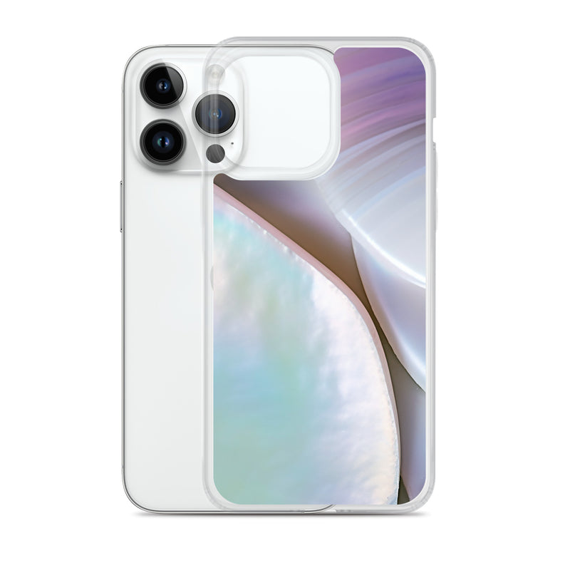 Load image into Gallery viewer, Mother of Pearl Soft Pink iPhone Clear Thin Case CREATIVETECH