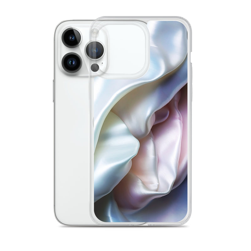 Load image into Gallery viewer, Tender Pink Blue Pearl iPhone Clear Thin Case CREATIVETECH
