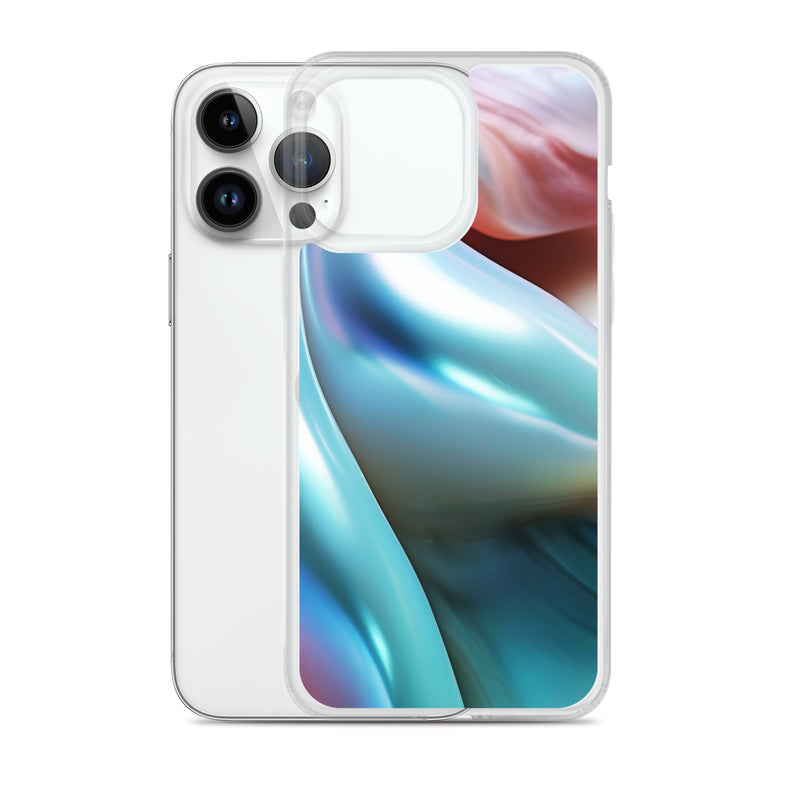 Load image into Gallery viewer, Tender Marine Blue Orange Green Pearl iPhone Clear Thin Case CREATIVETECH
