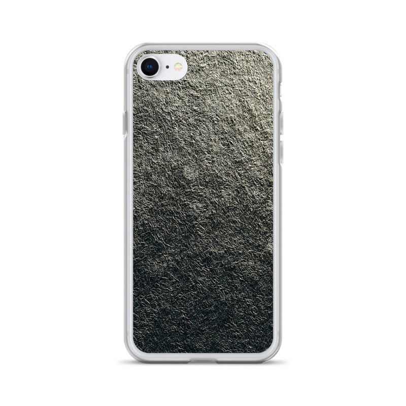 Load image into Gallery viewer, Golden Metal Foil iPhone Clear Thin Case CREATIVETECH