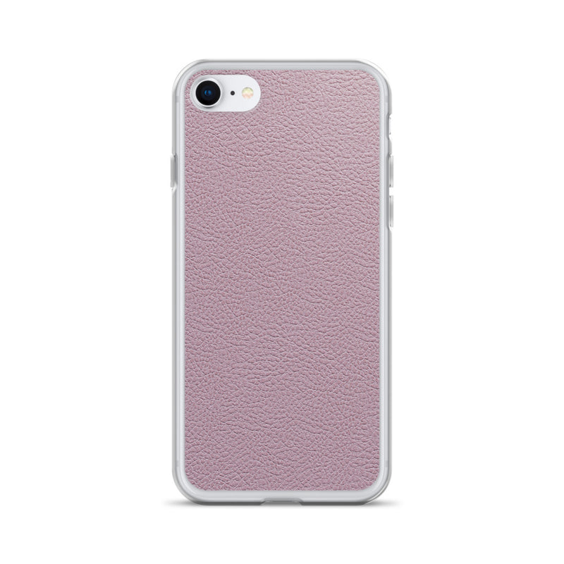 Load image into Gallery viewer, Candy Pink Leather iPhone Clear Thin Case CREATIVETECH
