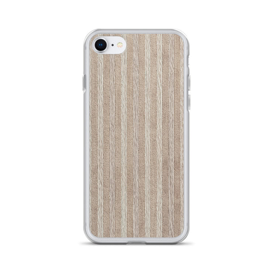 Light Brown Striped Wood iPhone Clear Thin Case CREATIVETECH