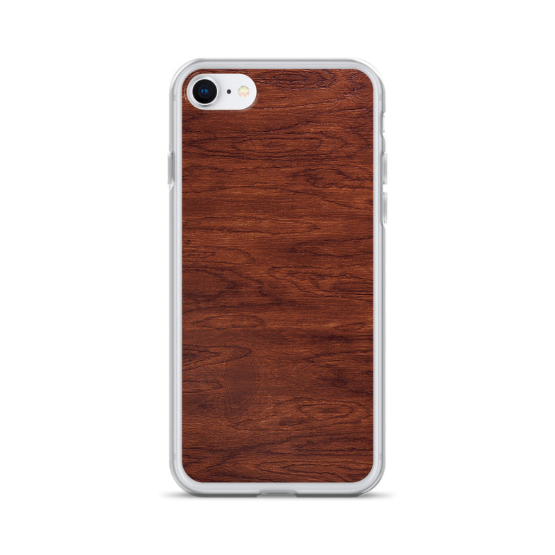 Load image into Gallery viewer, Brown Wood iPhone Clear Thin Case CREATIVETECH