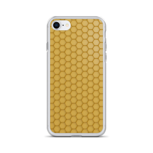 Honeycomb Wax Yellow  iPhone Clear Thin Case CREATIVETECH