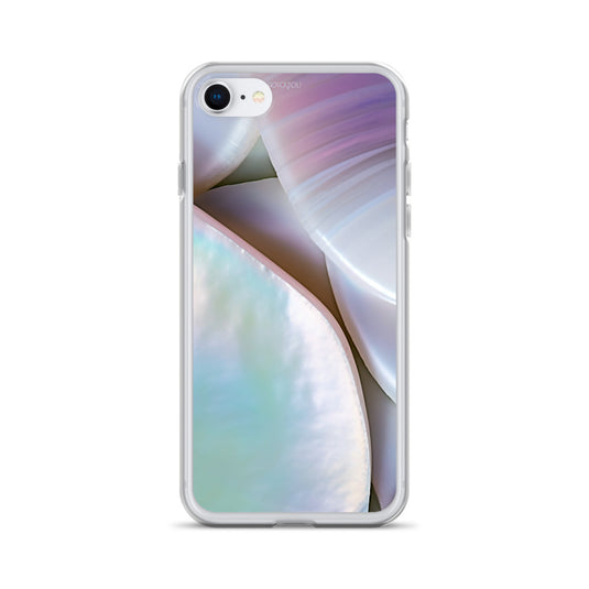 Mother of Pearl Soft Pink iPhone Clear Thin Case CREATIVETECH