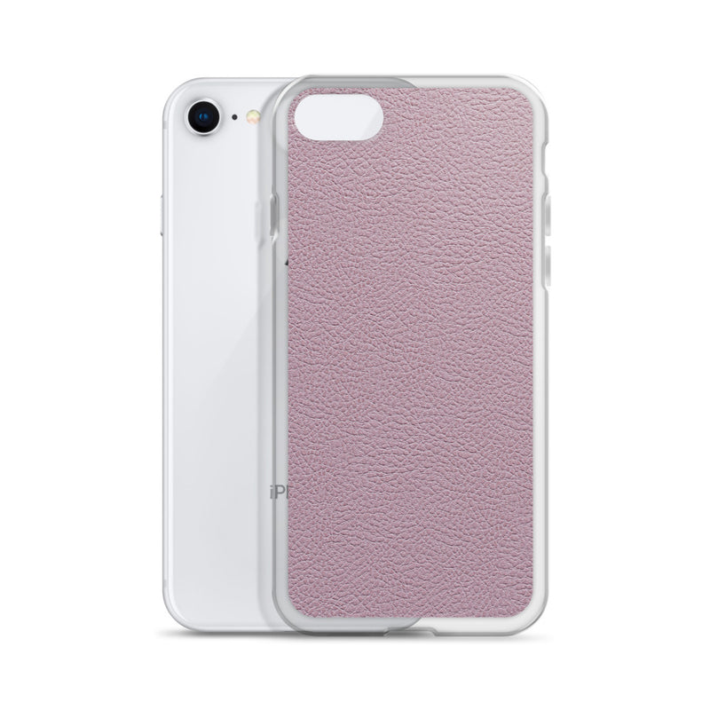Load image into Gallery viewer, Candy Pink Leather iPhone Clear Thin Case CREATIVETECH