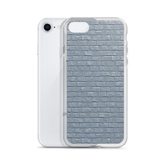 White Brick Stone iPhone Clear Thin Case CREATIVETECH