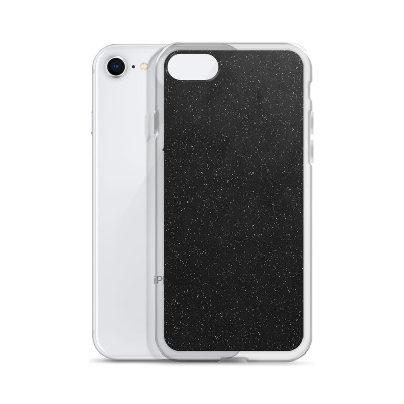 Load image into Gallery viewer, Black Speckled iPhone Clear Thin Case CREATIVETECH
