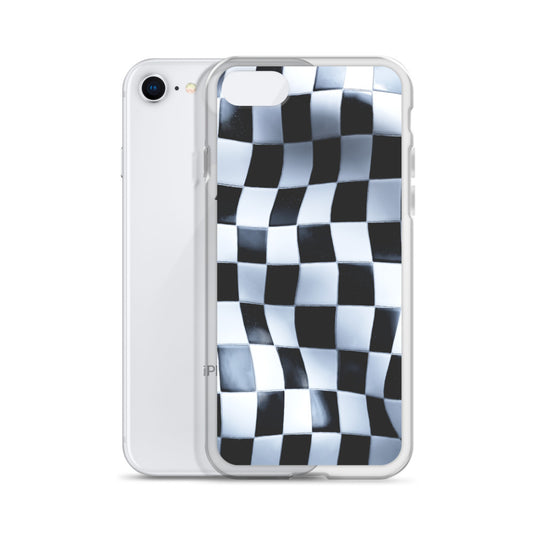 Chess Board Black White iPhone Clear Thin Case CREATIVETECH