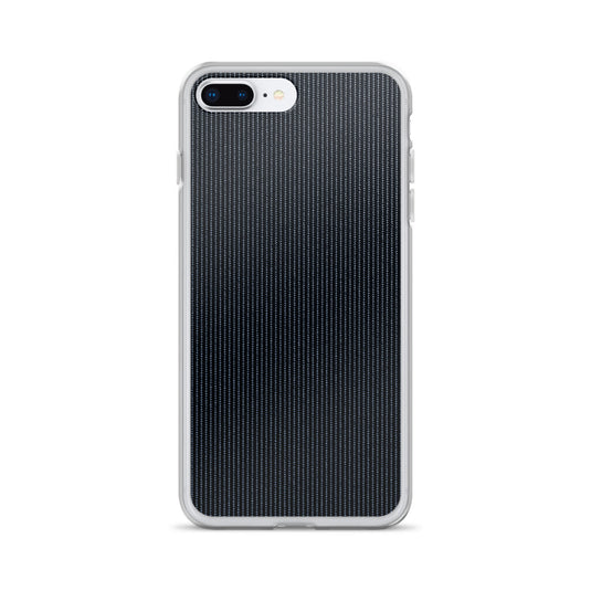 Dark Grey Striped Textile iPhone Clear Thin Case CREATIVETECH