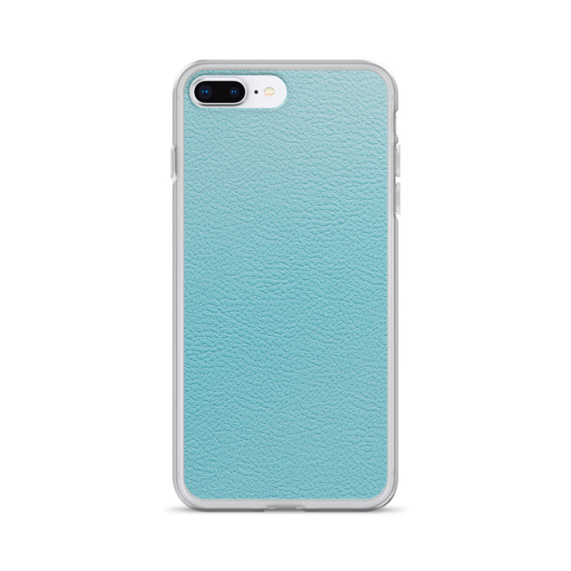 Load image into Gallery viewer, Mint Green Leather iPhone Clear Thin Case CREATIVETECH