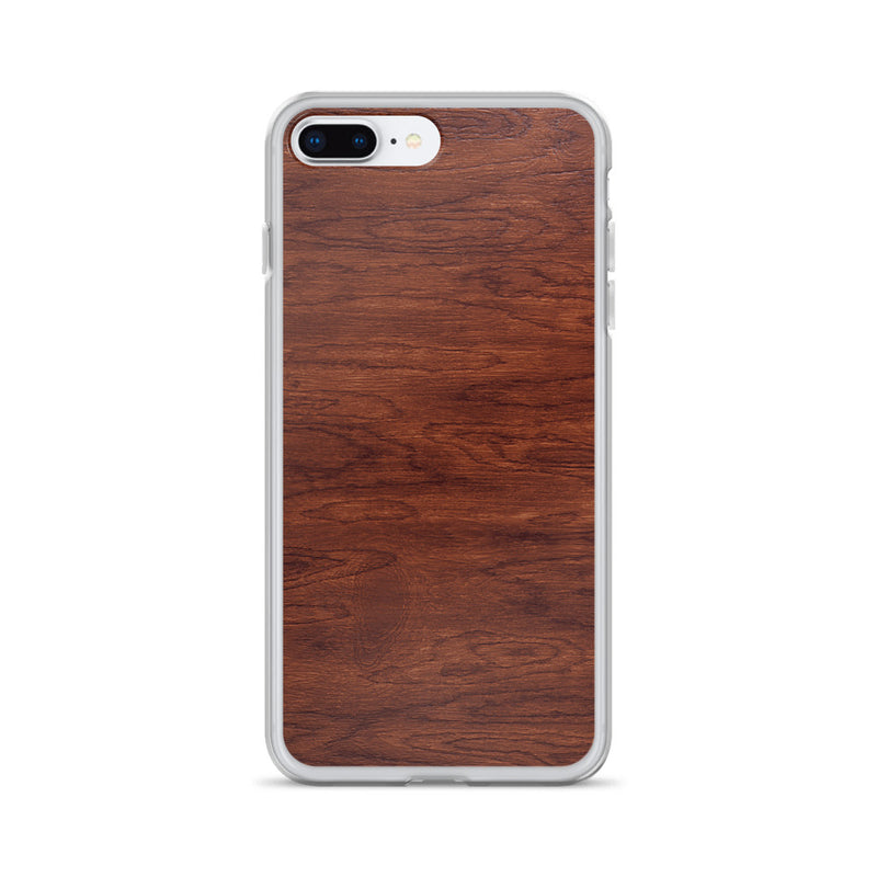 Load image into Gallery viewer, Brown Wood iPhone Clear Thin Case CREATIVETECH