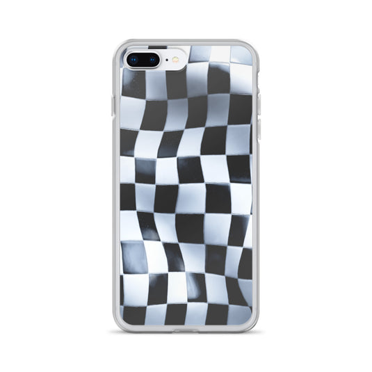 Chess Board Black White iPhone Clear Thin Case CREATIVETECH