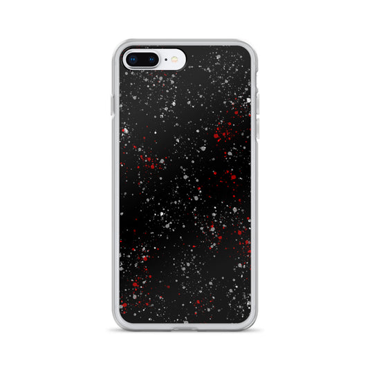 Painted Black White Red iPhone Clear Thin Case CREATIVETECH