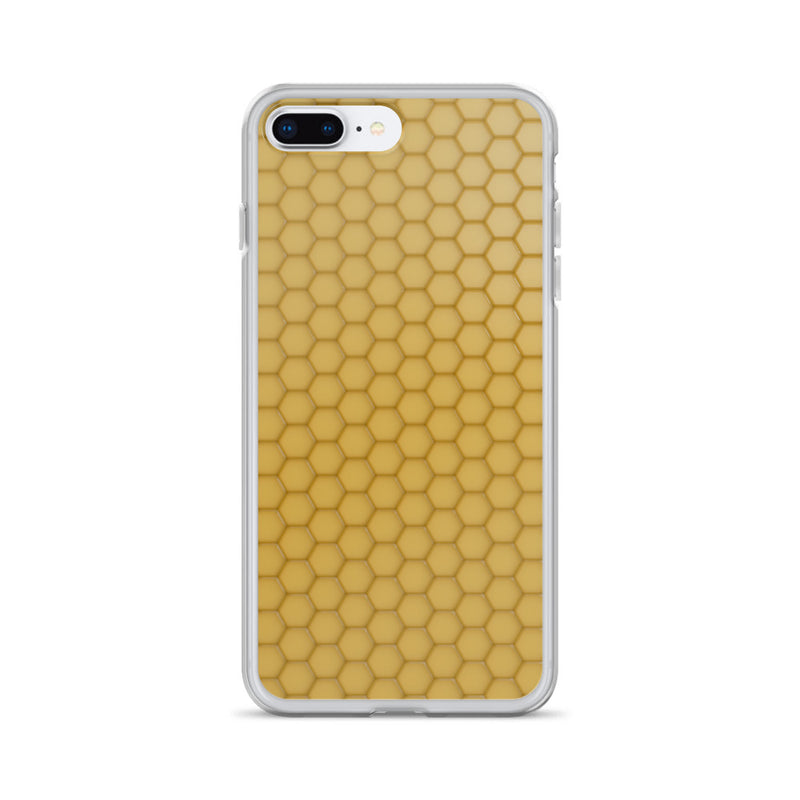 Load image into Gallery viewer, Honeycomb Wax Yellow  iPhone Clear Thin Case CREATIVETECH
